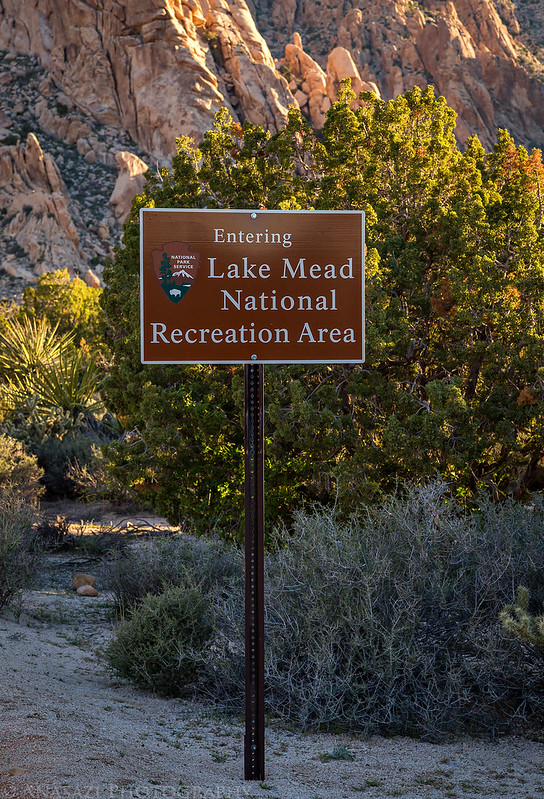 Entering Lake Mead National Recreation Area