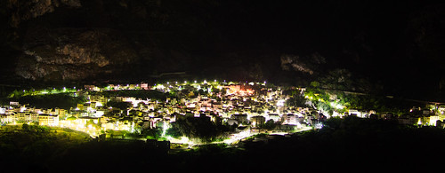 italy panorama sicily nightview messina alcaralifusi