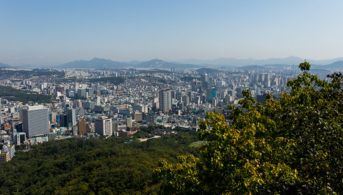 city tower cityscape north seoul southkorea namsan myeongdong