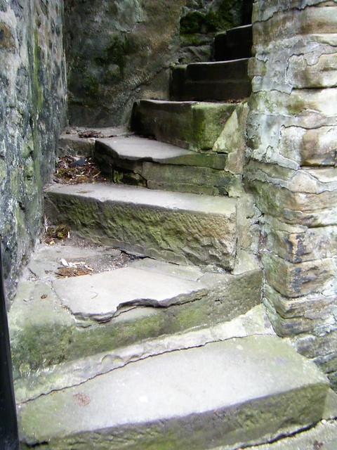 Skipton, West Yorkshire - old steps from canal to roadway