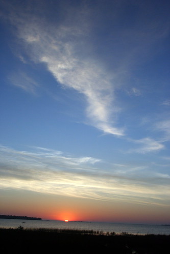 sunset ontario lakehuron oliphantbeach