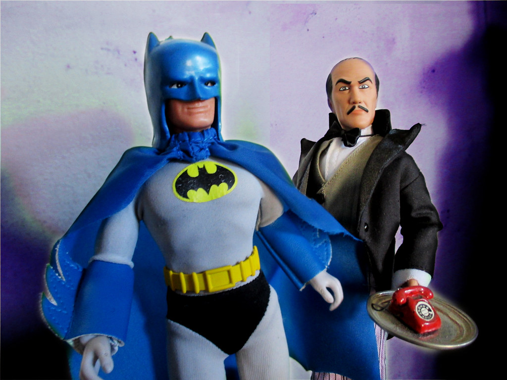 Butler Alfred Pennyworth with Red Bat Phone 5006 | Batman / … | Flickr