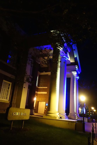 UD's Gore Hall: Blue & Gold