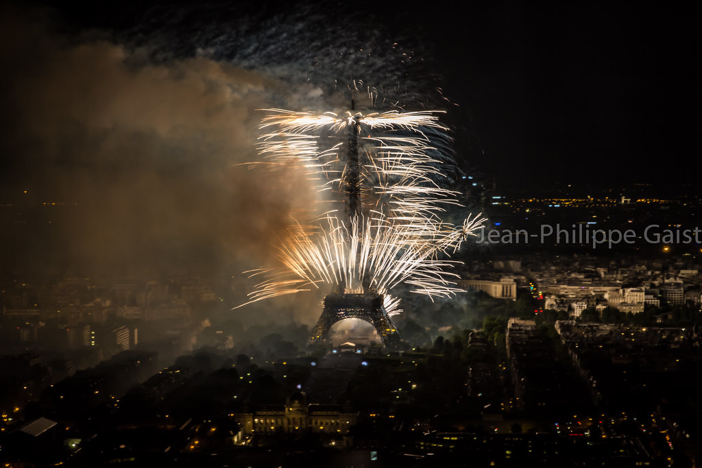 Feu d'artifice de la Tour Eiffel, 14 juillet 2014