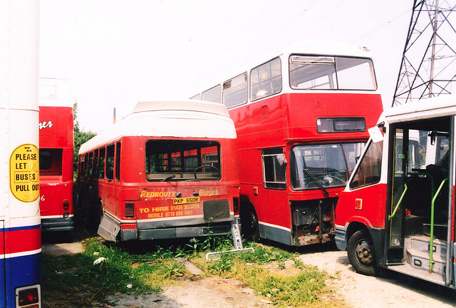 Withdrawn Red Route buses.