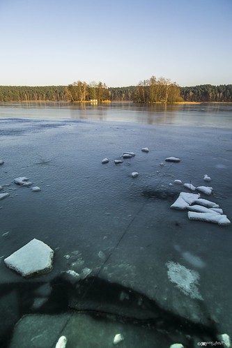 grubensee brandenburg lake see deutschland germany wortschnipsel winter ice eis sunset