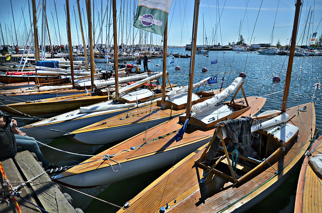 Classic wooden yachts at Hanko regatta