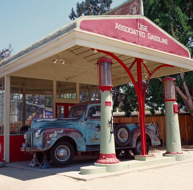 Old Gas Station & Ford