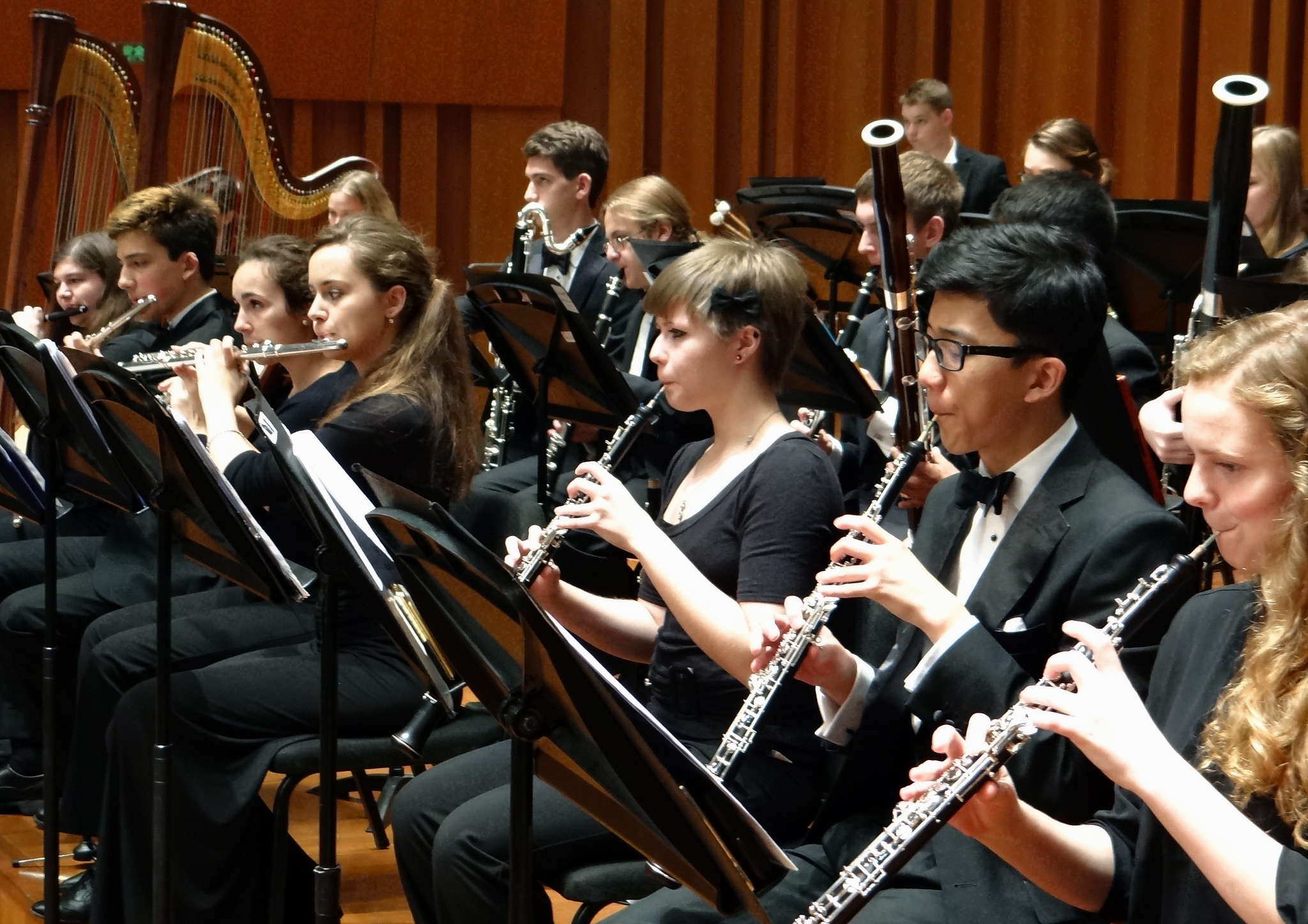 CYSO's Flute and Oboe Sections Rehearsing @ National Centre for Performing Arts