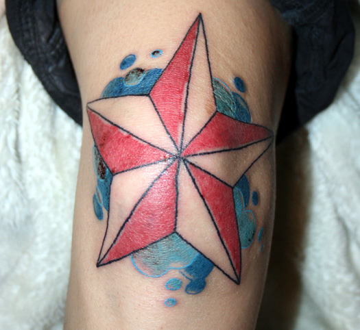 gorgeous nice nautical star knee tattoo design #920 - a photo on Flickriver