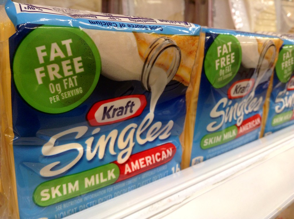 Kraft Singles Skim Milk Fat Free American Cheese | Fat Free Food