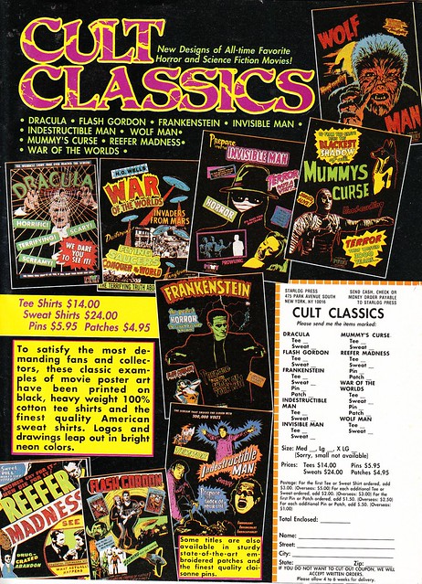 Cult Classics movie posters ad (1990)