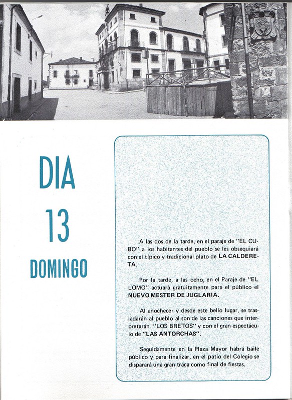 Programa Fiestas de San Lorenzo Año 1978