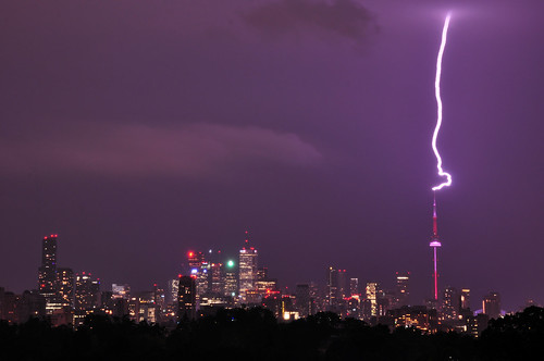 Lightening Strikes CN Tower