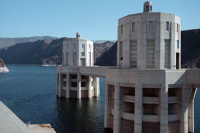 Hoover Dam Intake Towers, 1989