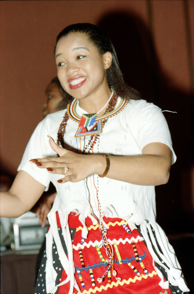 South Africa Freedom Day Celebration Dinner Himosha Ethnic Zulu Cultural Dancers Adams Mark Hotel City Line Avenue Philadelphia May 4 1996 070 Siso