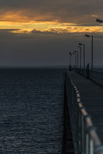 sunset jetty australia ceduna
