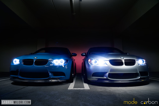 BMW E92 M3 - Santorini Blue - ONEighty Custom Headlights