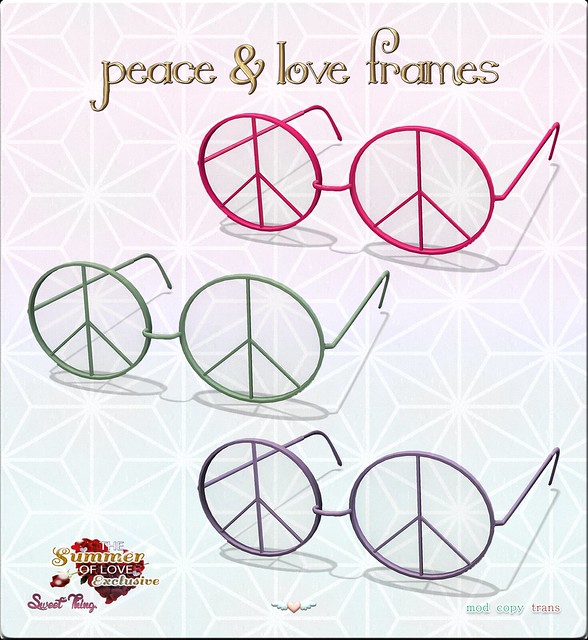 Peace & Love Frames - Lensless by Sweet Thing.<3