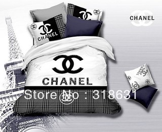 chanel-bed-set - ch-15, chanel bedding set 4 piece 2 pillow…