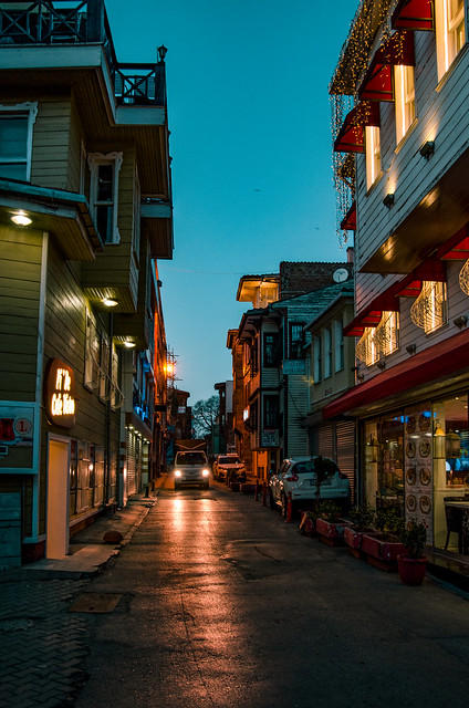 Inspired Lighted Street, Istanbul