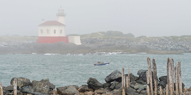 Coquille River Light in the Fog