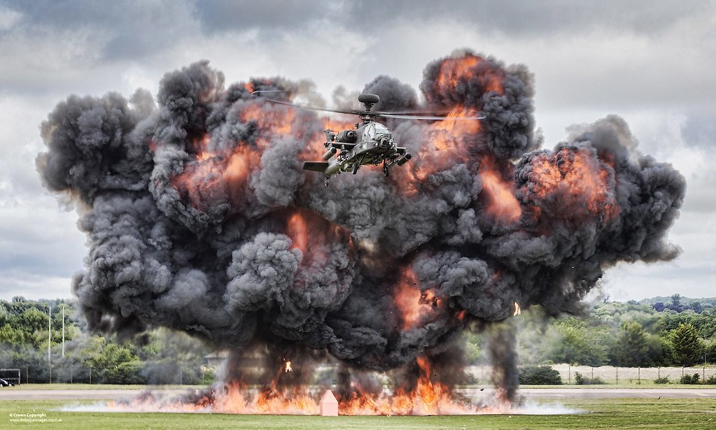 Army Air Core Apache AH1 Helicopter Gunship at the Royal International Air  Tattoo 2019 Stock Photo  Alamy