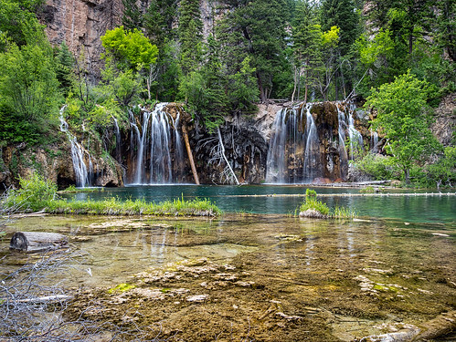 water landscape waterfall colorado glenwoodsprings hanginglake