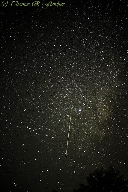 Meteor and  Milky Way