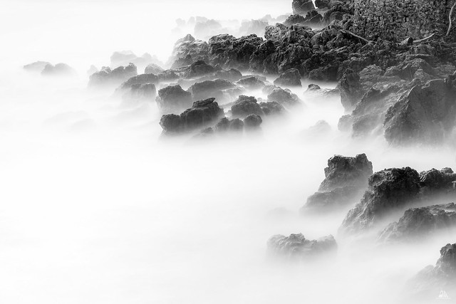 Rocks in Fog