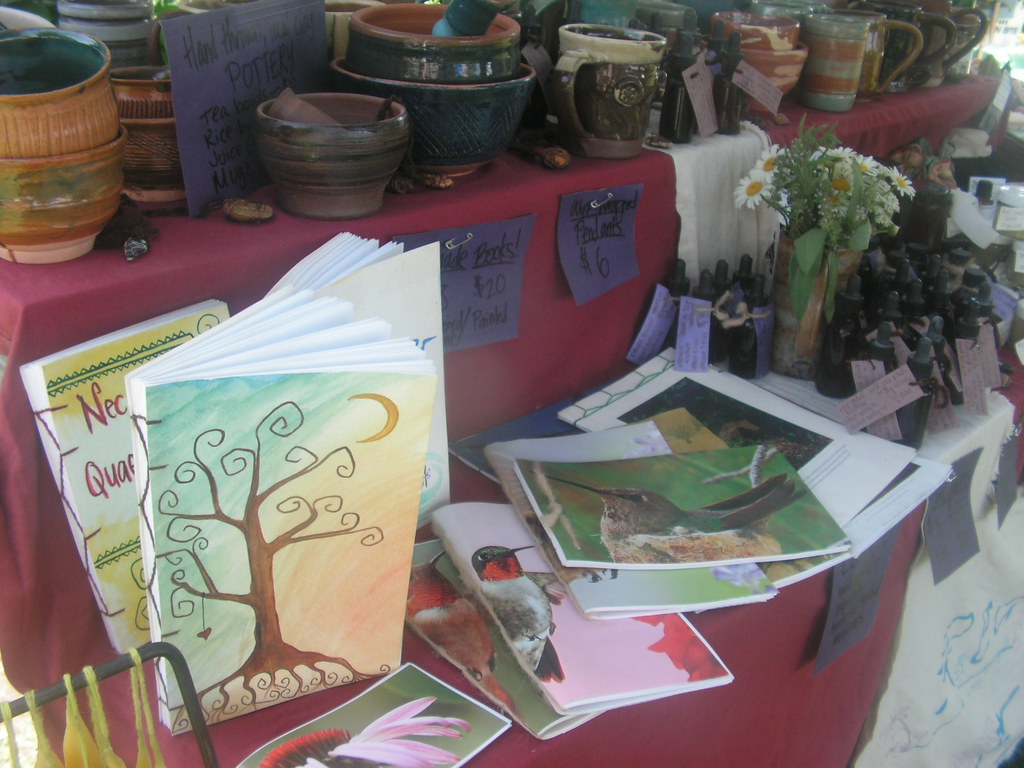 our booth at the herb fair