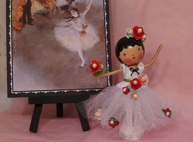 Degas Inspired Ballerina Clothespin Doll