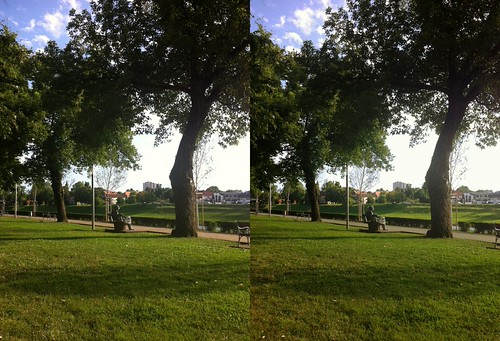 Redemption of the Statue by Viktor_Bublic, park stereoscopic 3d crosseyed cross croatia stereo hrvatska stereoscopy sisak crosseyes 2014 crossv