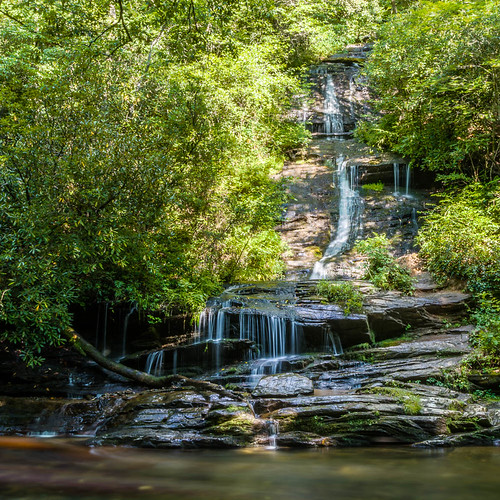 mountain landscape waterfall unitedstates july northcarolina 2014 brysoncity greatsmokymountainsnationalpark tombranchfalls