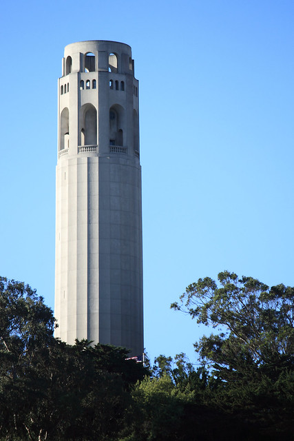 Coit Tower, Pioneer Park, Telegraph Hill, San Francisco, Ca. USA