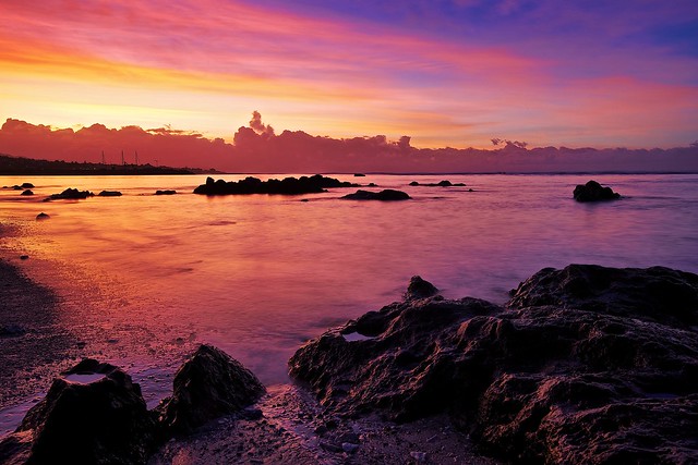 Sunrise on Reunion Island