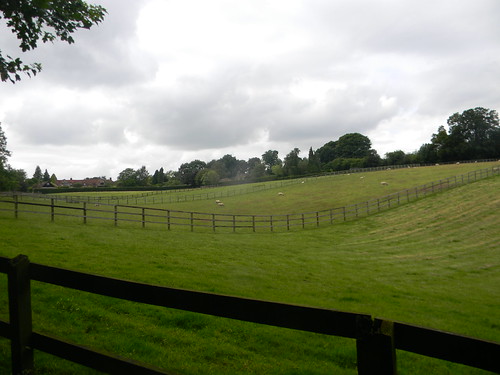 View with fences Wendover to Great Missenden via Swan Bottom