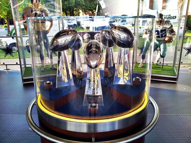 Dallas Cowboys' Super Bowl Trophies