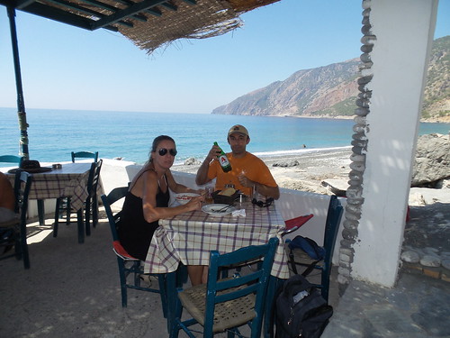 Restoring in the Taverna of Agios Ioannis Pavlos.