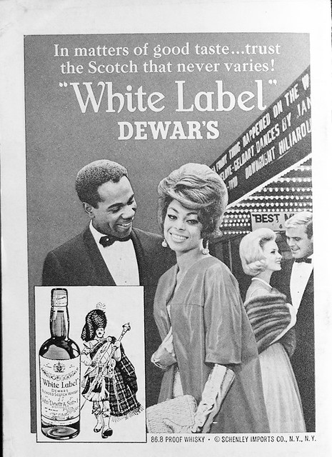White Label Dewars Vintage Ad - Jet Magazine, June 25, 1964