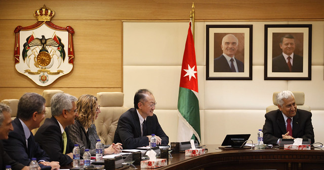 H. E. Prime Minister, Dr. Abdullah Ensour holds a meeting with World Bank Group President Jim Yong Kim