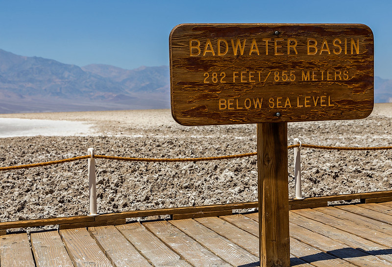 Badwater Basin Sign