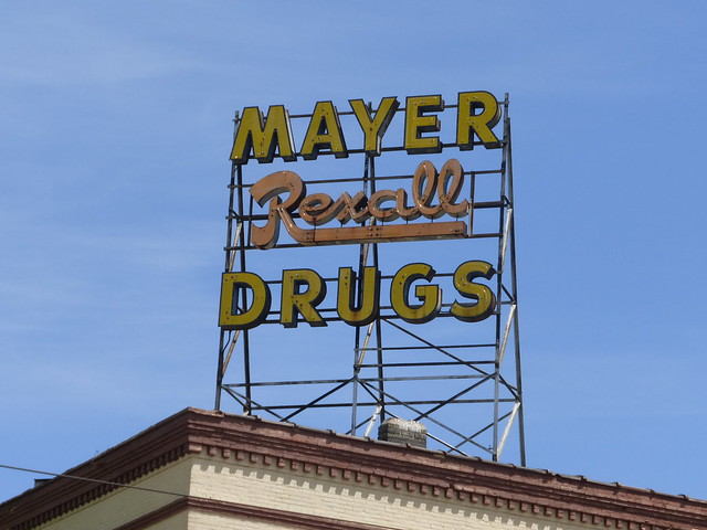 Mayer Rexall Drugs Sign - Kenosha Wisconsin