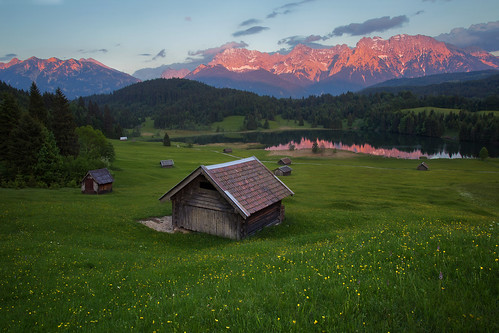 sunset germany alpenglow karwendel bavarianalps gerold canonef24105mmf4l canon6d geroldsee wagenbruchsee