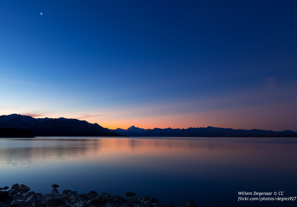 Mount Cook Sunset Sunset Over Mount Cook And Lake Pukaki Willem Degenaar Flickr