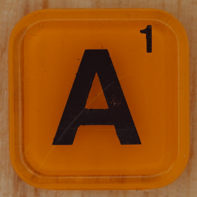 WORDS with friends letter A