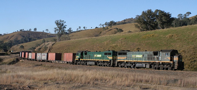 QRN 5BM7 at the location of Pitlochry between Bulliac and Gloucester. The two X Class locomotives X53 and X54 had just commenced their operations on the North Coast.