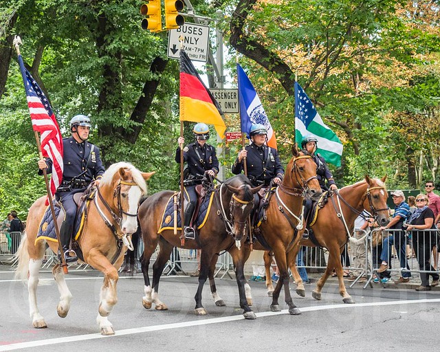 NYPD Police Officers on Horseback, 2014 German-American Steuben Parade of New York