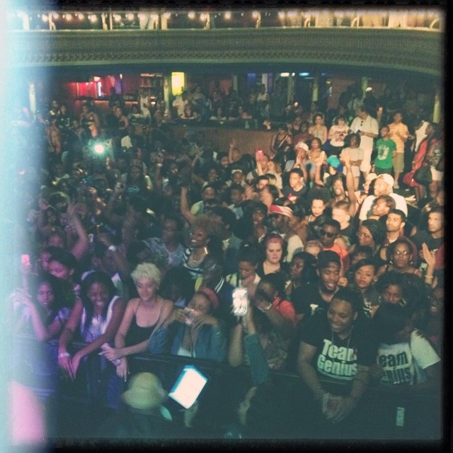 The crowd at #hiphop4philly is going crazy!!! Wale is on the way!!! @phillyfight #aem20 #wale