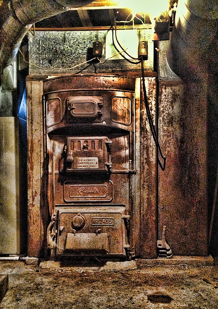Early 1900s coal furnace | Cast iron coal furnace in a 1901 … | Flickr